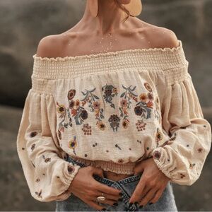 Off the shoulder Free People top
